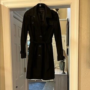 Banana Republic Classic Black Trench Coat